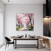 Cherry Blossom Scenery Dining Room Demo