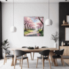 Cherry Blossom Scenery Dining Room Demo