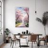 Cherry Blossom Scenery Dining Room Demo