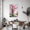 Cherry Blossom Scenery Dining Room Demo