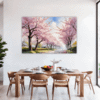 Cherry Blossom Scenery Dining Room Demo