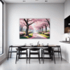 Cherry Blossom Scenery Dining Room Demo