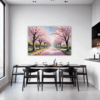 Cherry Blossom Scenery Dining Room Demo