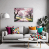 Cherry Blossom Scenery Living Room Demo