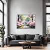 Cherry Blossom Scenery Living Room Demo