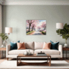 Cherry Blossom Scenery Living Room Demo
