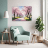 Cherry Blossom Scenery Living Room Demo