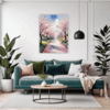 Cherry Blossom Scenery Living Room Demo