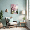 Cherry Blossom Scenery Living Room Demo