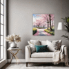 Cherry Blossom Scenery Living Room Demo