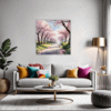 Cherry Blossom Scenery Living Room Demo