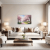 Cherry Blossom Scenery Living Room Demo