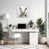 Chihuahua Abstract Artwork Office Demo