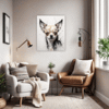 Chihuahua Abstract Artwork Office Demo