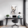 Chihuahua Abstract Artwork Office Demo