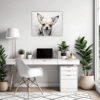 Chihuahua Abstract Artwork Office Demo