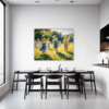 Children Playing on Meadow Dining Room Demo