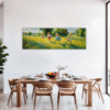 Children Playing on Meadow Dining Room Demo
