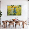 Children Playing on Meadow Dining Room Demo