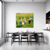 Children Playing on Meadow Dining Room Demo