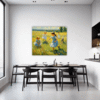 Children Playing on Meadow Dining Room Demo