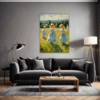 Children Playing on Meadow Living Room Demo