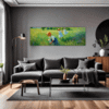 Children Playing on Meadow Living Room Demo