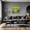 Children Playing on Meadow Living Room Demo