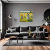Children Playing on Meadow Living Room Demo