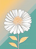 Minimalist Line Art of Chrysanthemum's Layered Petal Heart