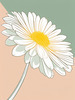 Minimalist Line Art of Chrysanthemum's Layered Petal Heart
