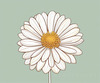 Minimalist Line Art of Chrysanthemum's Layered Petal Heart