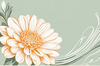 Minimalist Line Art of Chrysanthemum's Layered Petal Heart