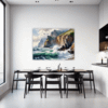 Coastal Mountains Seagulls Dining Room Demo