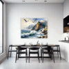 Coastal Mountains Seagulls Dining Room Demo