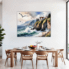 Coastal Mountains Seagulls Dining Room Demo