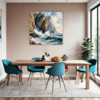 Coastal Mountains Seagulls Dining Room Demo