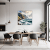 Coastal Mountains Seagulls Dining Room Demo