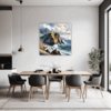 Coastal Mountains Seagulls Dining Room Demo