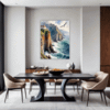 Coastal Mountains Seagulls Dining Room Demo