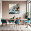 Coastal Mountains Seagulls Dining Room Demo