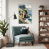 Coastal Mountains Seagulls Living Room Demo