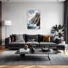 Coastal Mountains Seagulls Living Room Demo