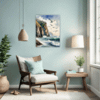 Coastal Mountains Seagulls Living Room Demo