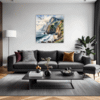 Coastal Mountains Seagulls Living Room Demo