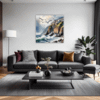 Coastal Mountains Seagulls Living Room Demo