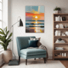 Coastal Sunset Living Room Demo