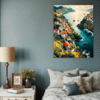 Coastal Village Bedroom Demo