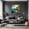 Coastal Village Living Room Demo