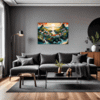 Coastal Village Living Room Demo
